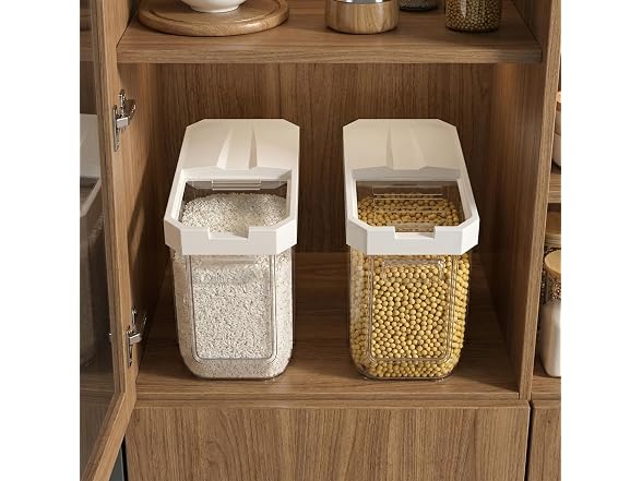 Cetomo 18L*2 Plastic Grains Storage Container(2 Pack)