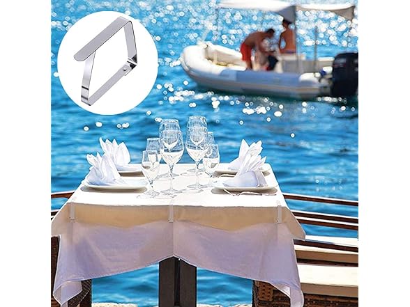 24-Pack Outdoor Tablecloth Clips Steel