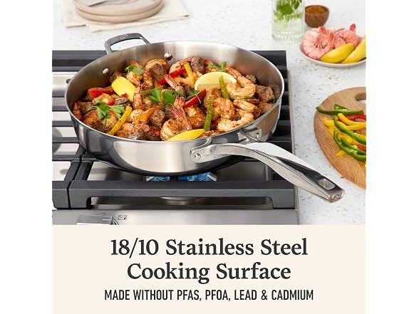 Calphalon Premier Polished 5-Ply Stainless Steel Cookware Set