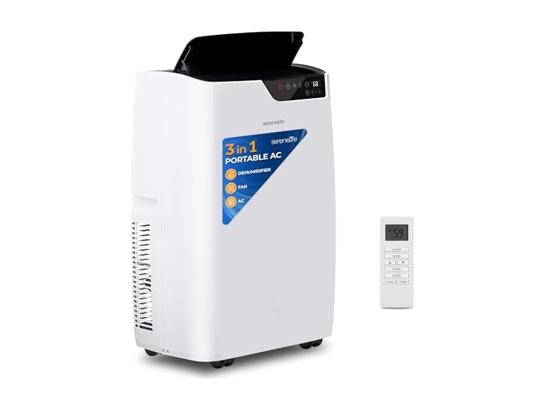SereneLife 14k BTU Single Duct Portable AC