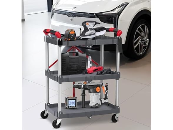 YardYonder 3-Tier Folding Utility Cart
