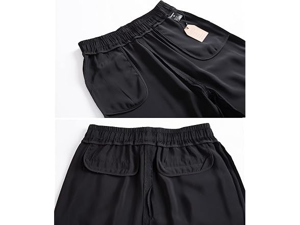 Heipeiwa Women (XS) Straight Wide Leg Satin Pants
