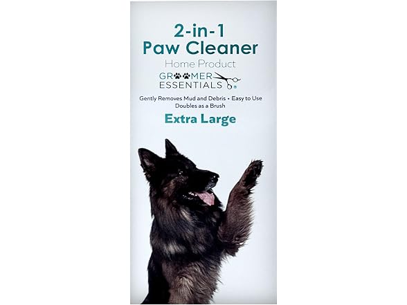 GROOMER ESSENTIALS 2-in-1 Pet Paw Cleaner - E