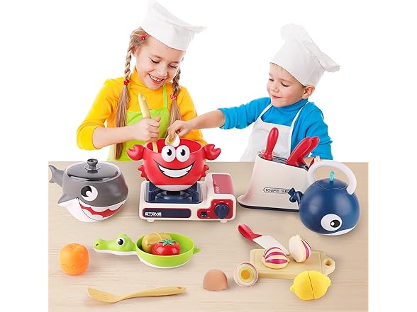 iPlay iLearn Kids Kitchen Playset