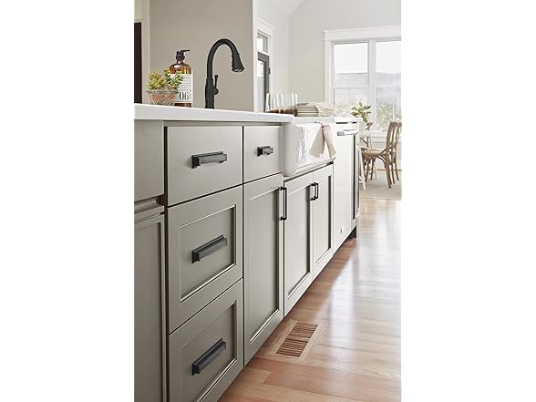 Amerock | Cabinet Pull | Matte Black | 5-1/16 inch