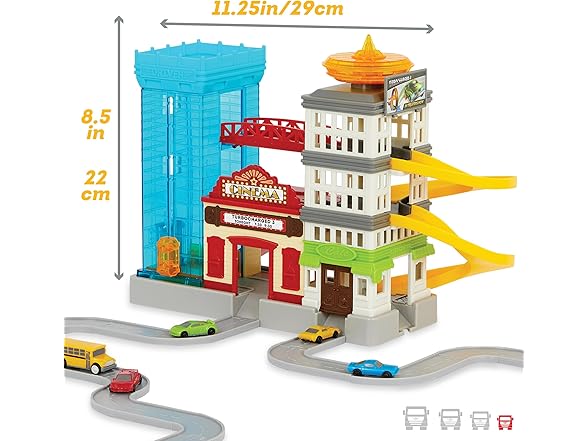 Driven by Battat – 60-Piece Big City Cruisin' Fleet