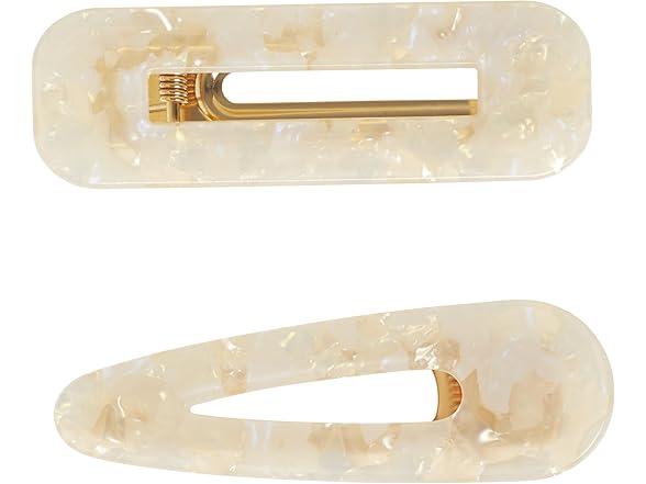 Goody SlideProof Resin Hinge Hair Clip Set, 2 Ct