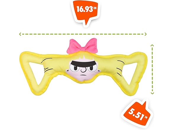 Nickelodeon Hey Arnold Helga Oxford Pull Plush Dog Toy