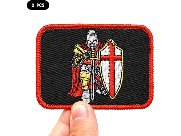 ccrazypatch Two Set of Knight Embroidered Applique