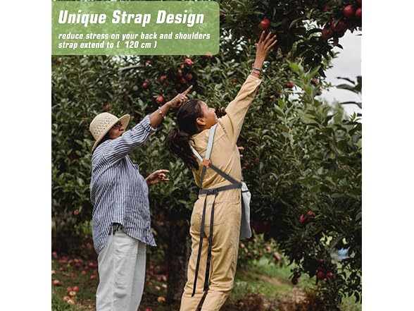 Garden Apron with Pocket for Harvesting
