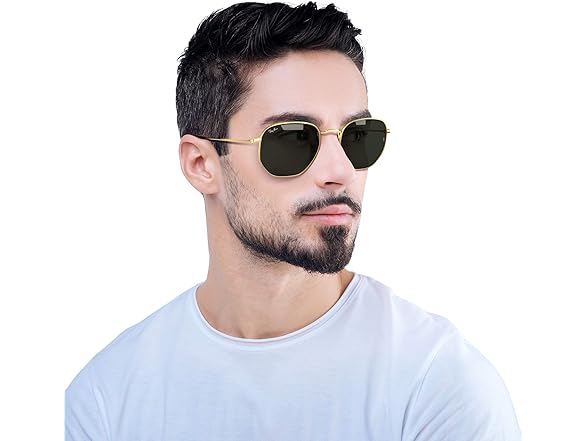 Ray-Ban RB3548N Hexagonal Flat Lens Sunglasses