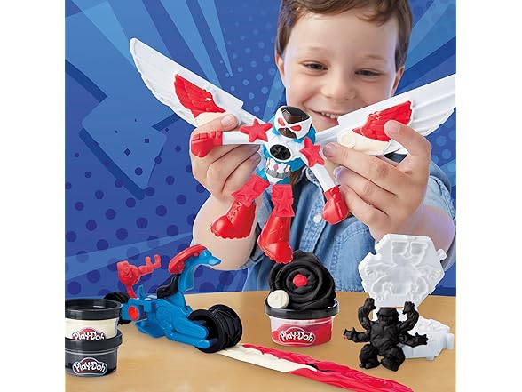 Play-Doh Marvel Captain America Moto-Slicer Playset