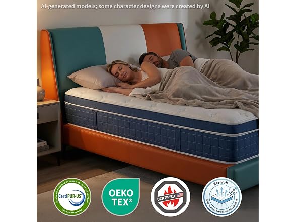 UNZIPE Queen Mattress 12 Inch, Medium Firm