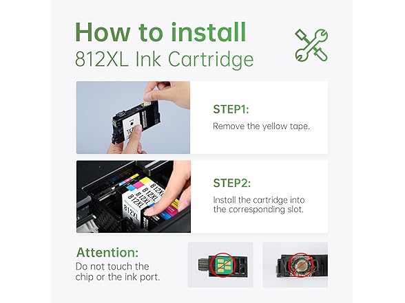 LEMERO 812XL Replacement Ink Cartridges