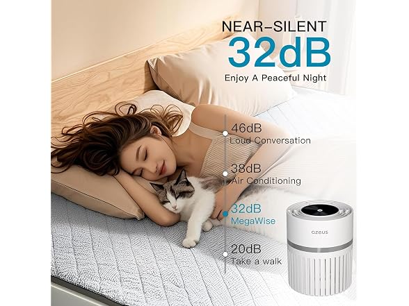 AZEUS Air Purifier for Bedroom