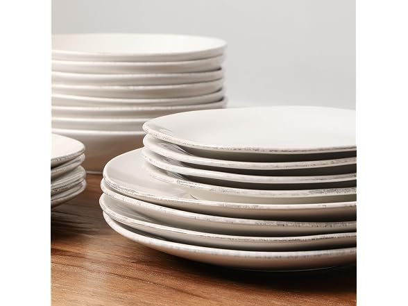 Stone Lain Essence 12-Piece Dinnerware Set Stoneware, White