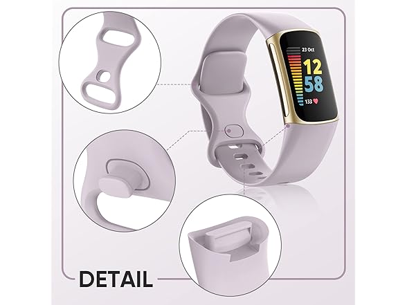 EEweca Silicone Bands for Fitbit Charge5