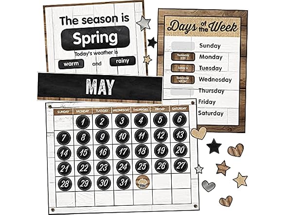 Schoolgirl Style Industrial Chic 95-Piece Calendar