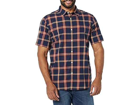 Navy Red Plaid