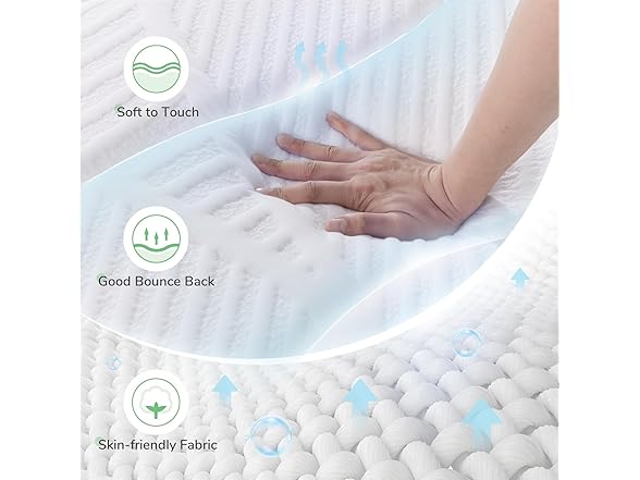 Novilla Mattress Full, 12" 5-Zone Hybrid