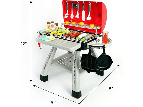 Easy Playhouse BBQ Grill Toy Playset