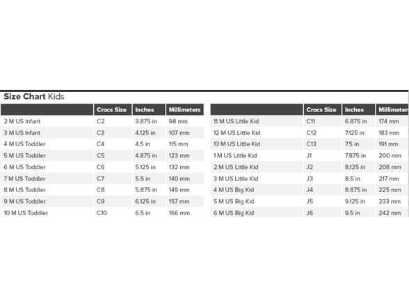 Crocs Classic Big Kids Clog Orange (J1)