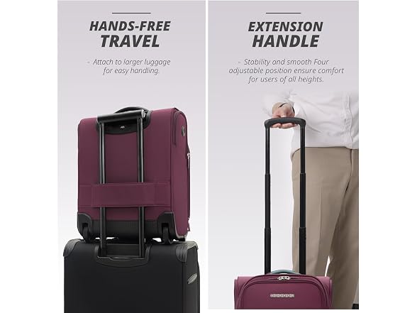 Verage 16 inch Underseat Carry On Luggage with Wheels
