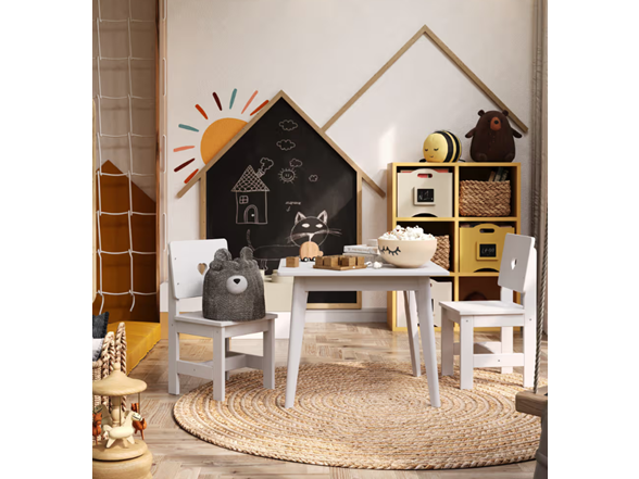 Jela USA Kids Table and 2 Chairs Set