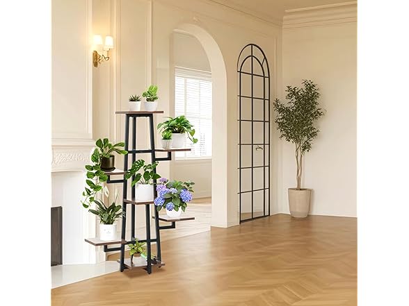 ZIXNEXKOO 8-Tiered Metal Plant Shelf