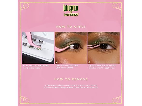 Wicked x imPRESS Lashes Bewitching 12 Clusters