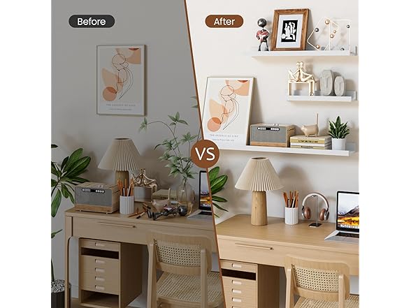 Heimlove BC1582525060030 floating shelves for wall