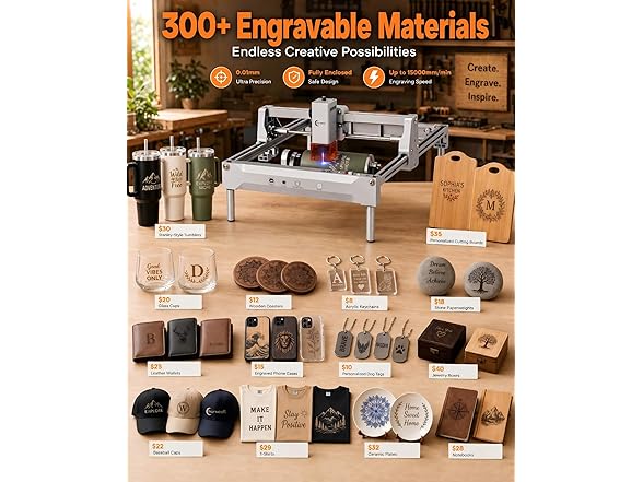 Carverall BC1372026057271 K15 Pro 7W laser engraver