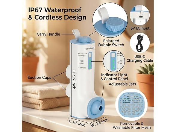 Pink Bath Jets for Bathtub