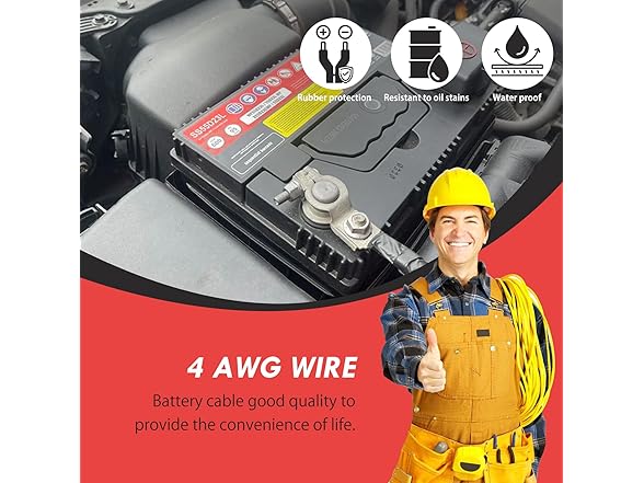 Cocros 4 AWG Battery Cable