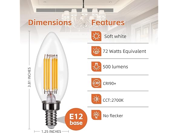 OwnYou Light Bulbs 72W Equival