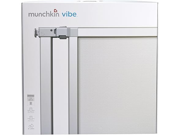 Munchkin® Vibe Mesh and Steel Baby Gate