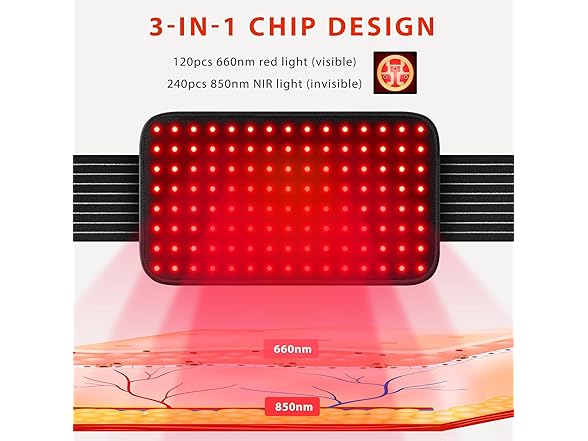 Red Light Therapy Belt for Body Comfort