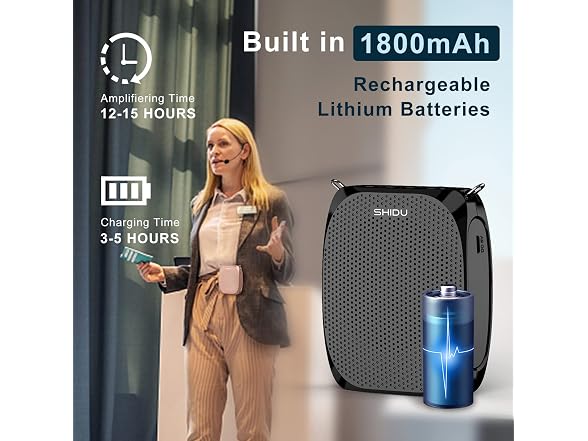 SHIDU Portable Microphone and Speaker