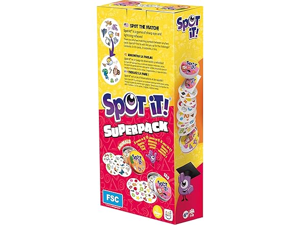 Asmodee Spot It! Super Pack Kids Eco Big Box
