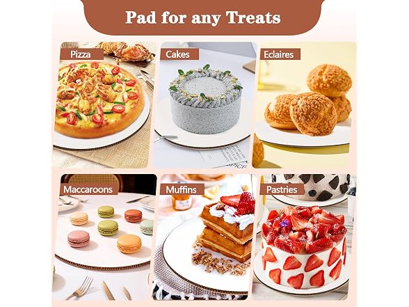 Demiwise 50PCS 10 Inch Round Cake Boards