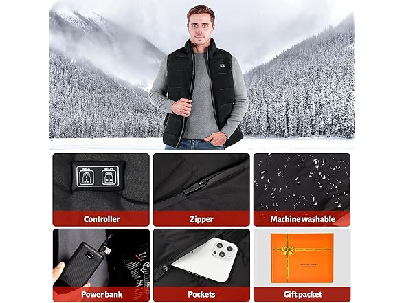 GYIPFIPA Rechargeable Heated Vest XL