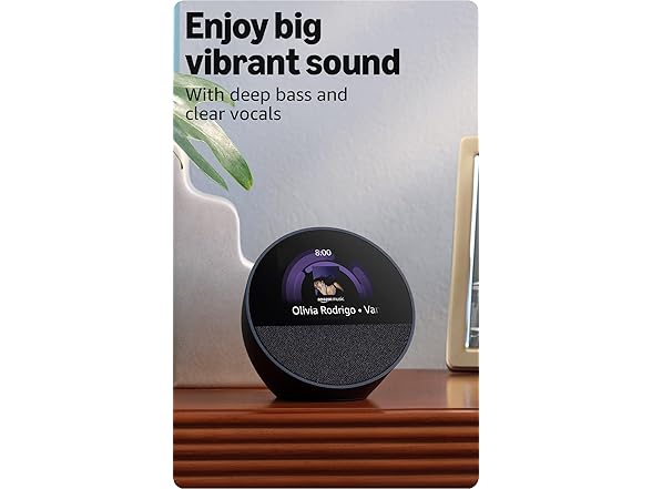 (Like-New) Amazon Echo Spot (2024) (NO POWER ADAPTER)