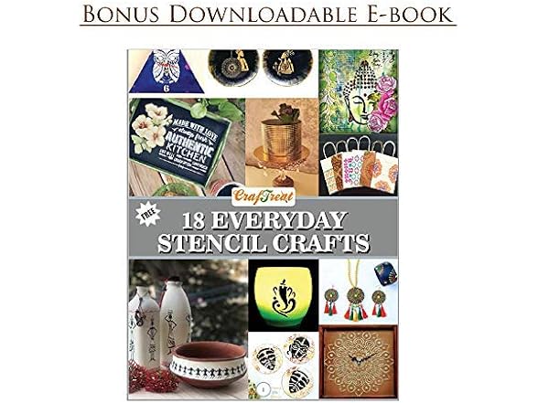 CrafTreat Reusable Texture Crackle Stencils