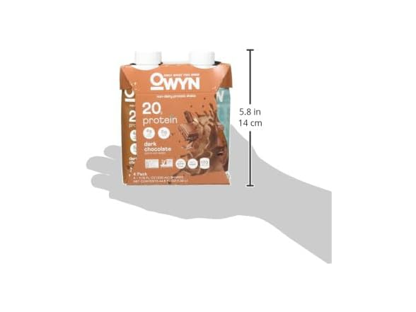 Owyn Dark Chocolate Flavored Protein Shake, Sugar Free, Dairy Free, 44 Fluid Ounces