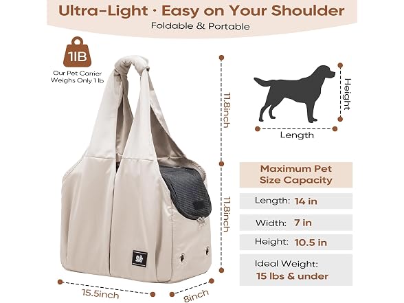Dog Purse Carrier for Small Dogs