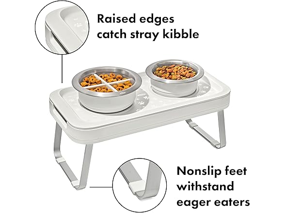 OXO Pet Adjustable Elevated Feeder