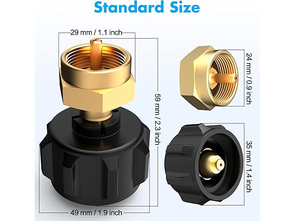 Propane Refill Adapter for 1 lb. Tanks