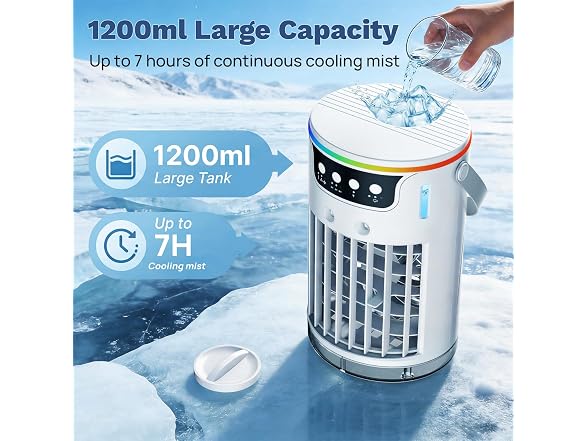 Ylkf Ice Cooling Mist Fan