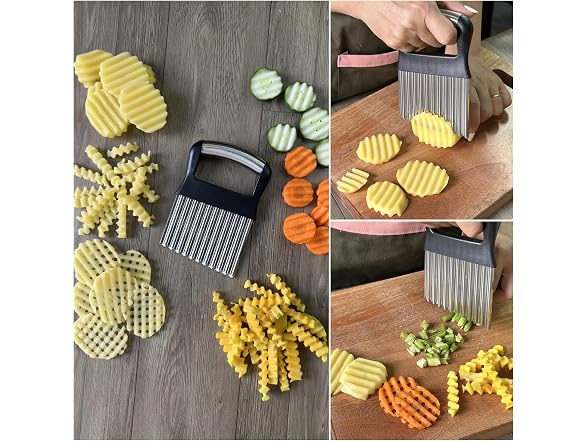 ZICXON Crinkle Cutter for Veggies