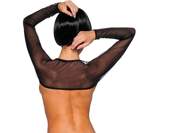 BodyZone Black Mesh Shrug